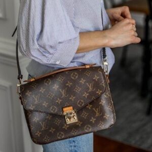 LV Dupe Monogram Crossbody Satchel